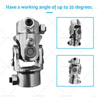 Steering Universal Uni U-Joint 3 or 4 inch  Dd To 3 or 4 inch  Dd Double D Steel For Hotrod AU