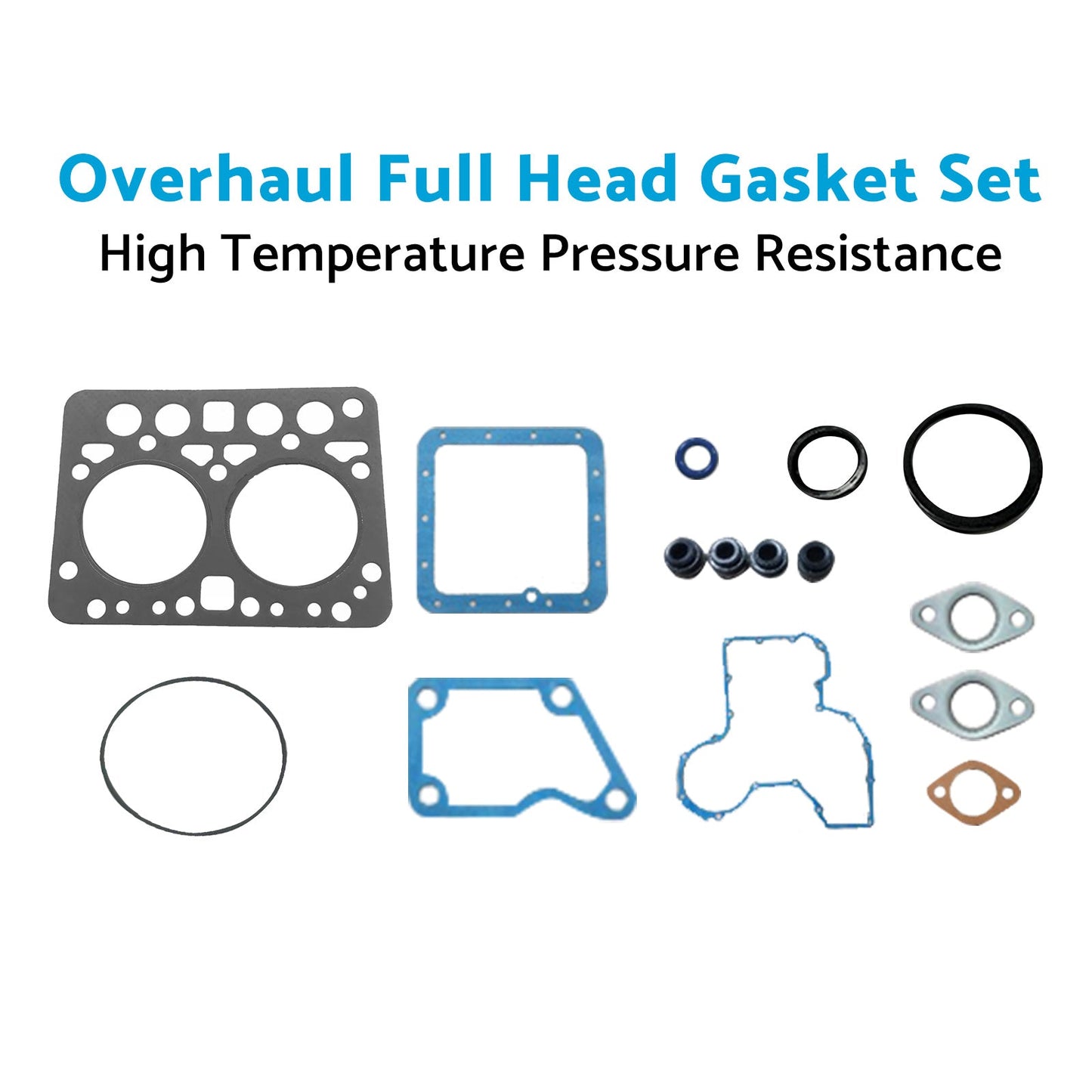 Overhaul Full Head Gasket Set Kit Suitable for Kubota ZL600 B6000 Tractor Engine