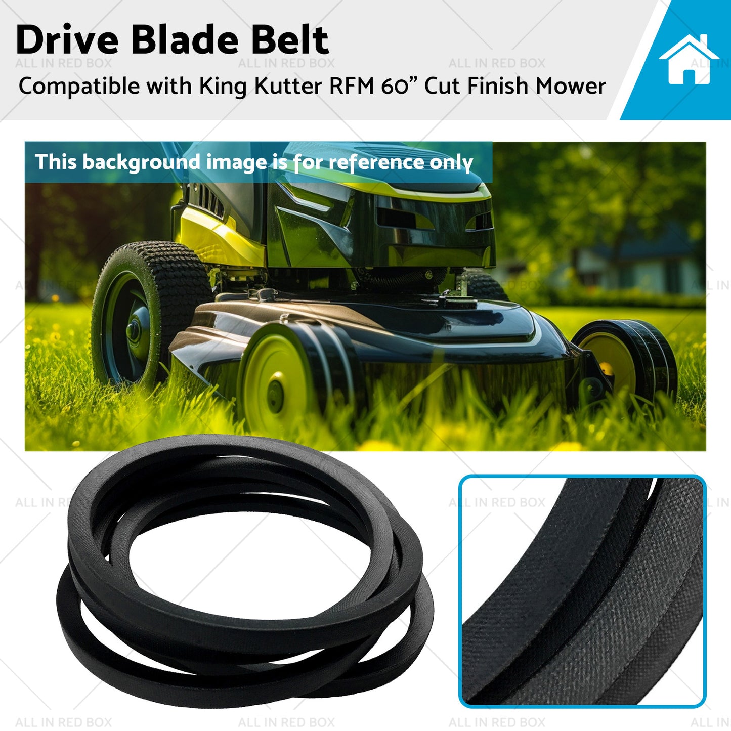 167133 Drive Blade Belt Suitable for King Kutter RFM 60 inch  Cut Finish Mower