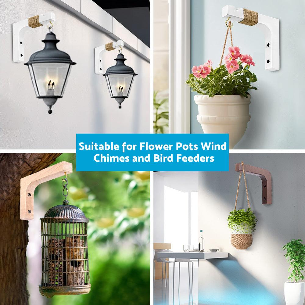 Plant Hanger Hanging Plant Hook Wooden Hanging Basket Wall Plant Hook Flower Pot