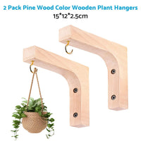 Plant Hanger Hanging Plant Hook Wooden Hanging Basket Wall Plant Hook Flower Pot