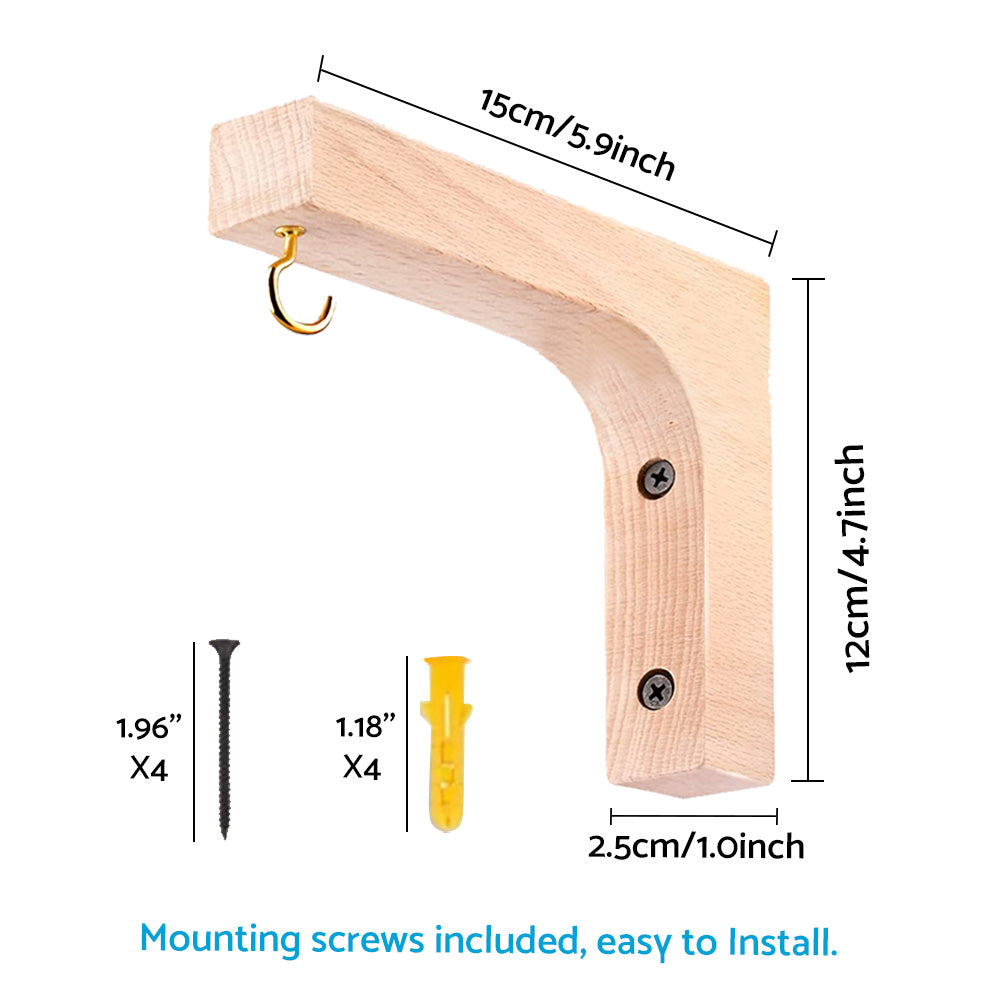 Plant Hanger Hanging Plant Hook Wooden Hanging Basket Wall Plant Hook Flower Pot