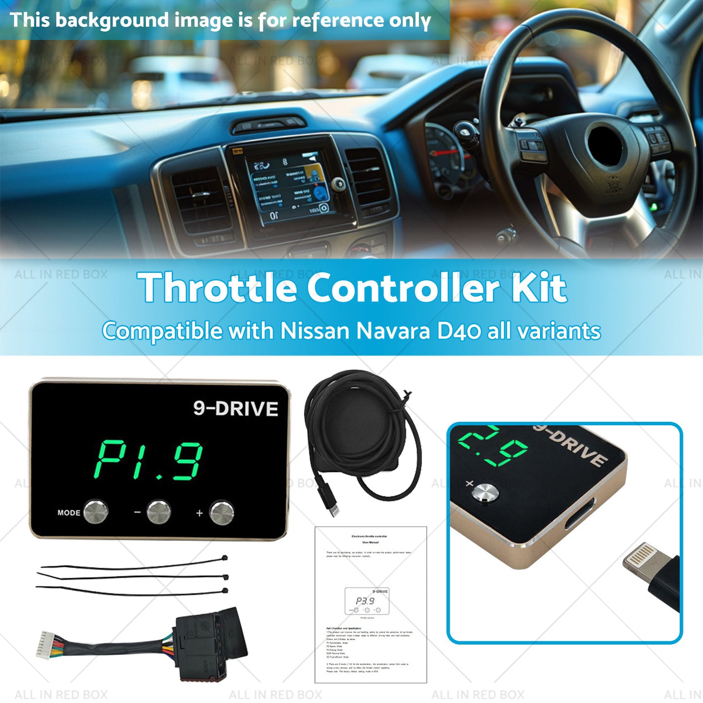 Electronic Throttle Controller Kit Suitable for Nissan Navara D40 2006-2015