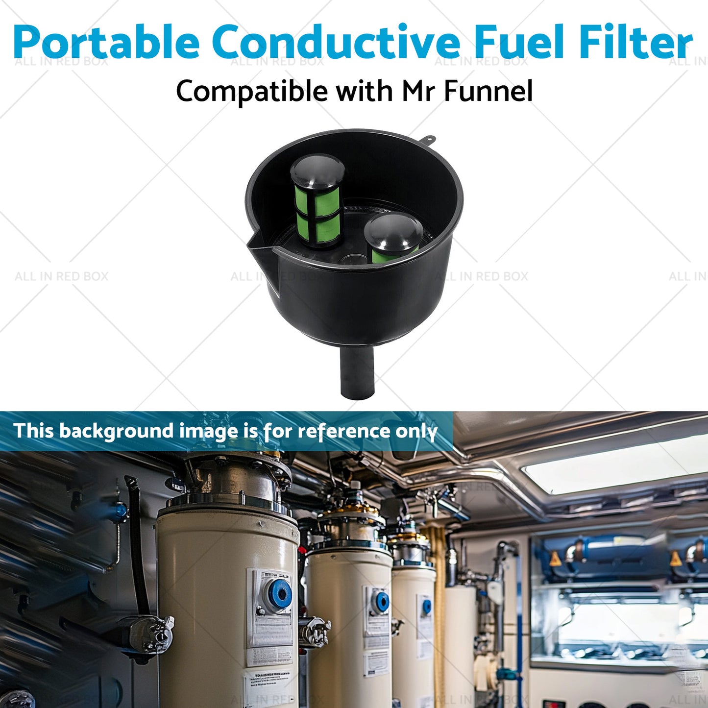 12 GPM Portable Conductive Fuel Filter Suitable for Mr Funnel AF15CB F15C