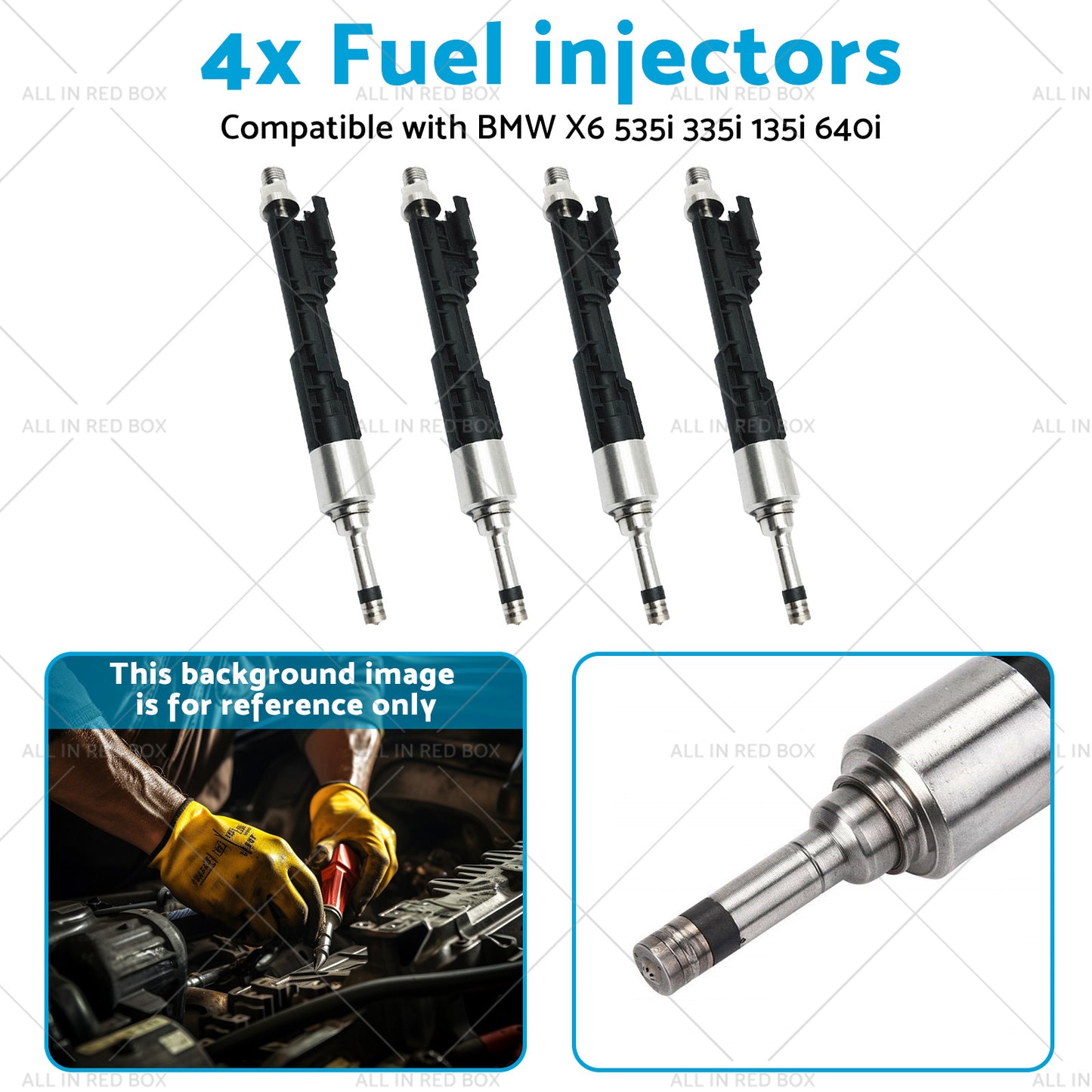 13647597870 0261500109 4x Fuel injectors Suitable for BMW X6 535i 335i 135i 640i