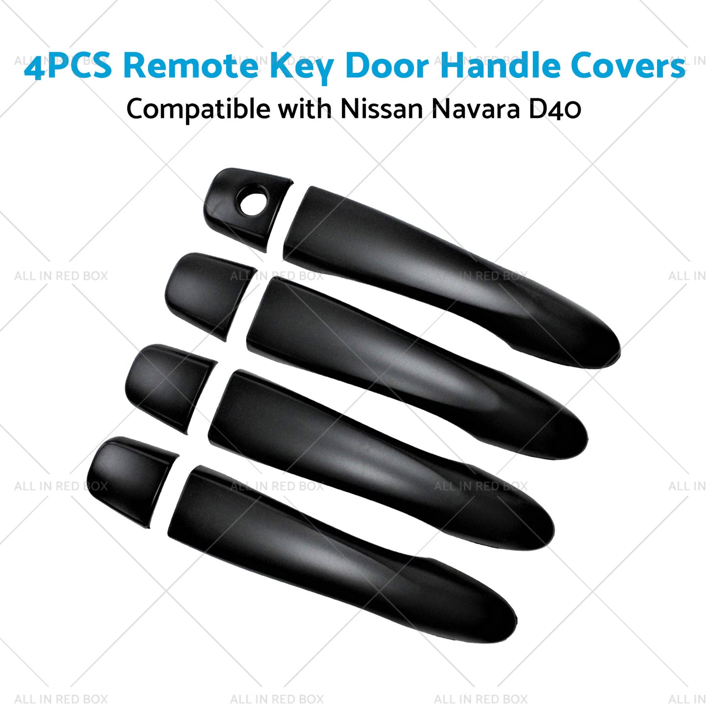 4x Remote Key Door Handle Covers Suitable for Nissan Navara D40 2005-2015 ST