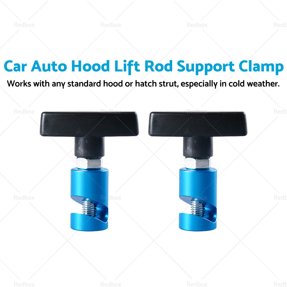 2X Car Auto Hood Lift Rod Support Clamp Shock Prop Strut Stopper Retainer Tool