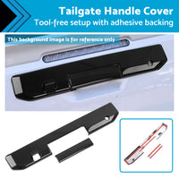 {{ Glossy Black Rear Tail Gate Tailgate Handle Cover Suitable For Triton L200 23-25 }} - Buy Car Parts Online at {{ Kaka Auto Parts }}.