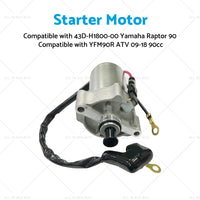 Starter Motor Suitable For 43D-H1800-00 Yamaha Raptor 90 YFM90R ATV 09-18 90cc