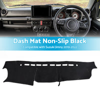 Non-Slip Dash Mat Suitable For Suzuki Jimny 2019-2022 Dashboard Cover Black