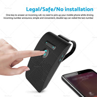 Wireless Car Bluetooth-compatible Handsfree Speaker Phone Sun Visor Clip Black