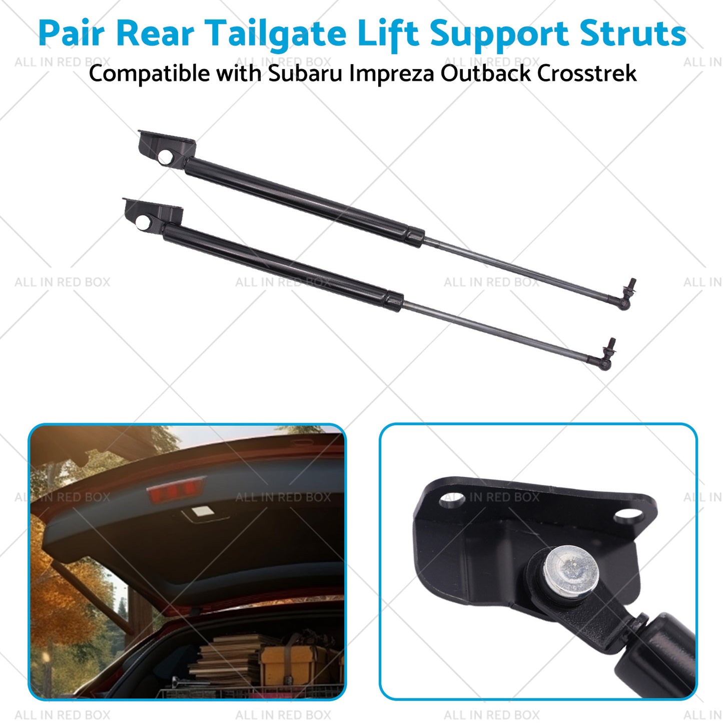 Pair Suitable For Subaru Impreza XV Rear Tailgate Hatch Lift Supports Gas Struts