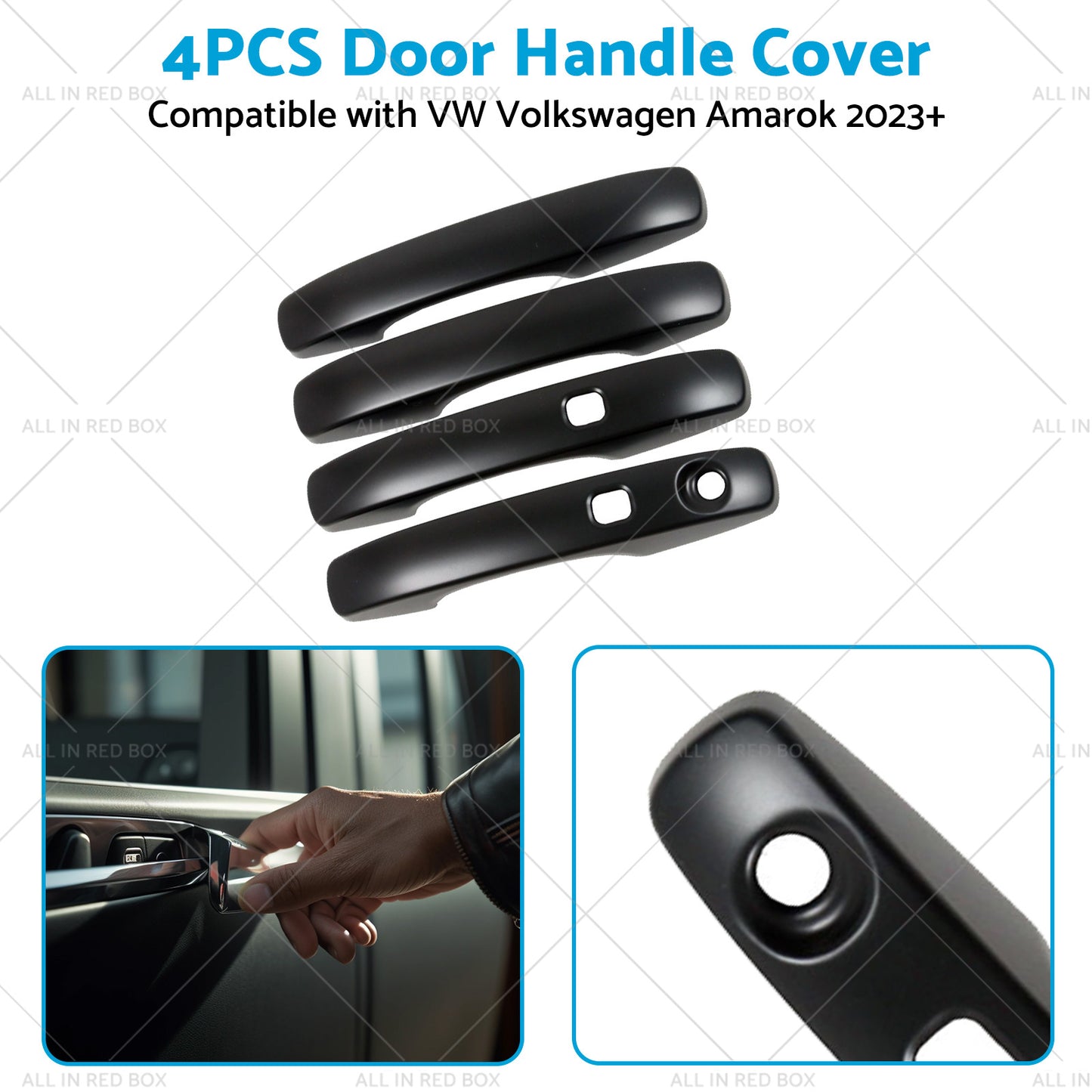 4PCS Door Handle Cover Protector to Suitable for VW Volkswagen Amarok 2023