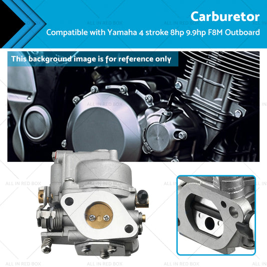 Carburetor Carb Suitable for Yamaha 4 stroke 8hp 9.9hp Outboard 68T-14301-11-00