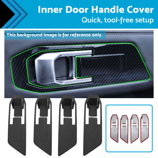Carbon Fiber Inner Door Handle Cover Suitable For Mitsubishi Triton L200 23-25