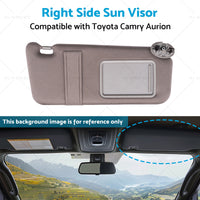 74310-06750-E0 Right Side Sun Visor Suitablefor Toyota Camry Aurion 07-11