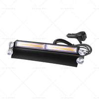 Amber Bar LED Flashing Beacon Strobe Warning Light Car Truck For Windshield Dash