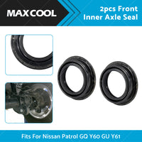 2PCS Front Inner Axle Seal Suitable For Nissan Patrol GQ Y60 GU Y61