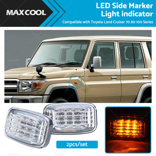 LED Side Marker Light indicator Suitable ForToyota Land Cruiser 70 80 100 Series