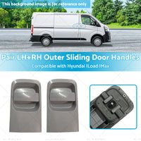 Pair Grey LHRH Outer Sliding Door Handles Suitable for 08~15 Hyundai ILoad IMax