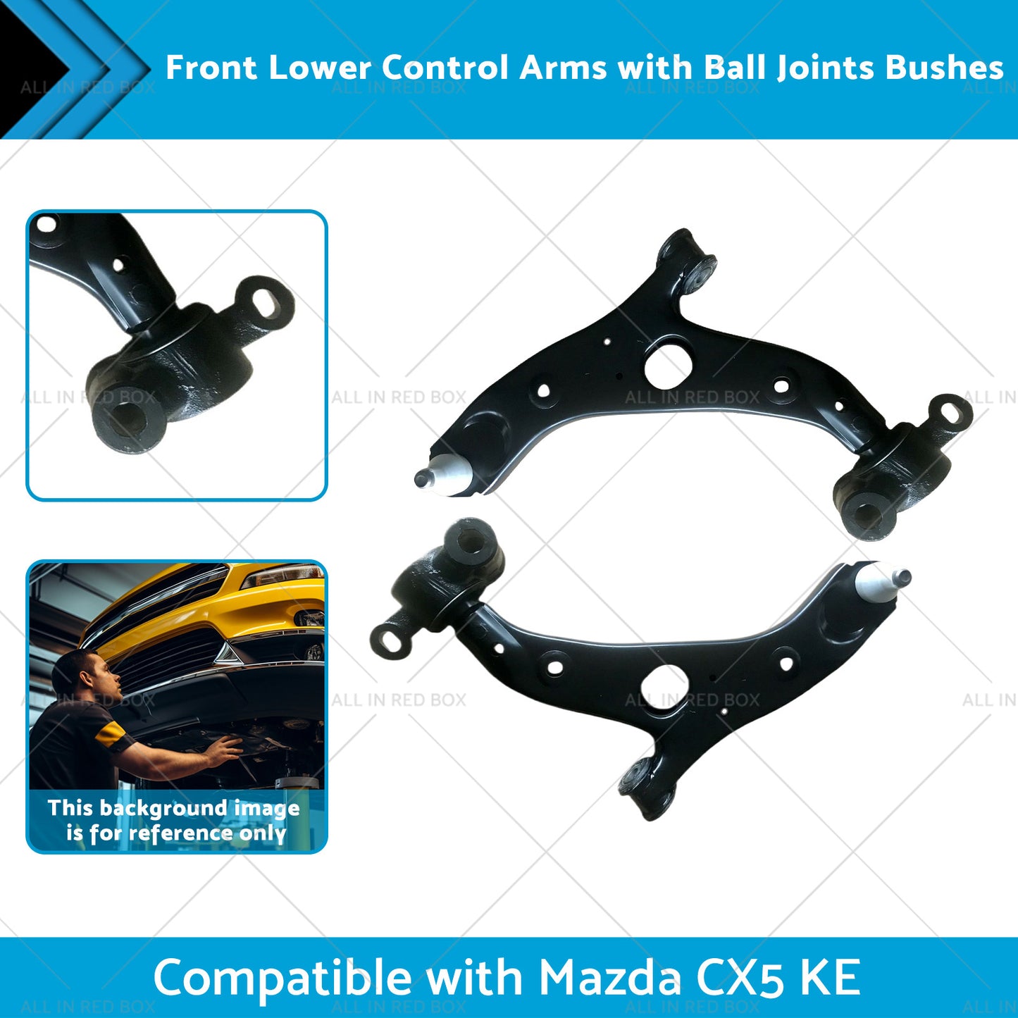 Front Lower Control Arms with Ball Joints Bushes Suitable for Mazda CX5 KE 12-17