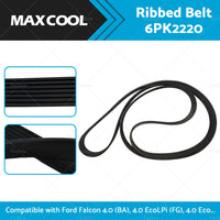 Ribbed Belt 6PK2220 Suitbale For Ford Falcon 4. 0 (BA), 4. 0 EcoLPi (FG), 4. 0 Eco.