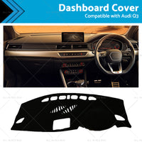 Non-Slip Dash Mat Suitable For Audi Q3 8U Series 2012-2018 Dashboard Cover Black