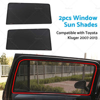 Magnetic Window Sun Shades Suitable For Toyota Kluger 2007-2013 Rear Sun Shades