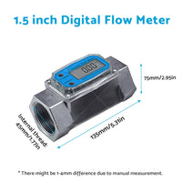 1/1.5/2 inch Turbine Digital Diesel Water Fuel Flow Meter Oval Gear Flow Gauge