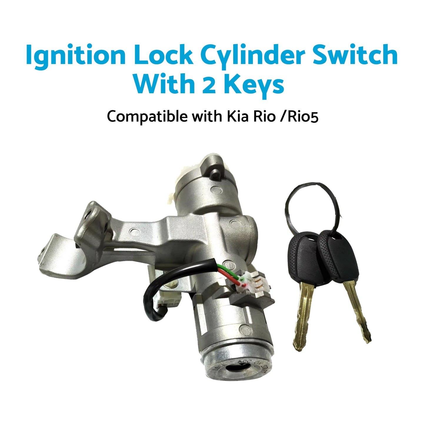 {{ Suitable For Kia Rio 06-09 Ignition Lock Cylinder Switch With 2 Keys 819001GB00 }} - Buy Car Parts Online at {{ Kaka Auto Parts }}.