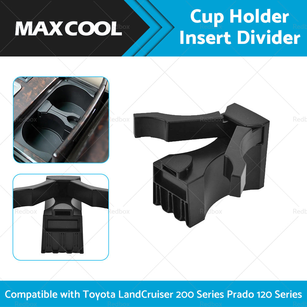 Cup Holder Insert Divider Suitable For Toyota LandCruiser 200 Series Prado 120