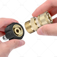 2 Pair Pressure Washer Adapter 1 4inch Quick Connect Coupler Kit M22-14 Adapter