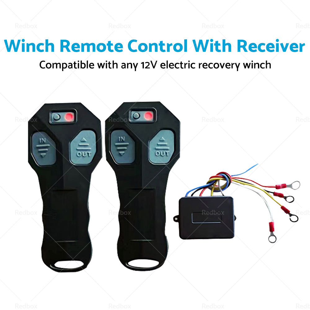 12V Wireless Winch Remote Control Handset Switch Recovery For Off Roaders Truck