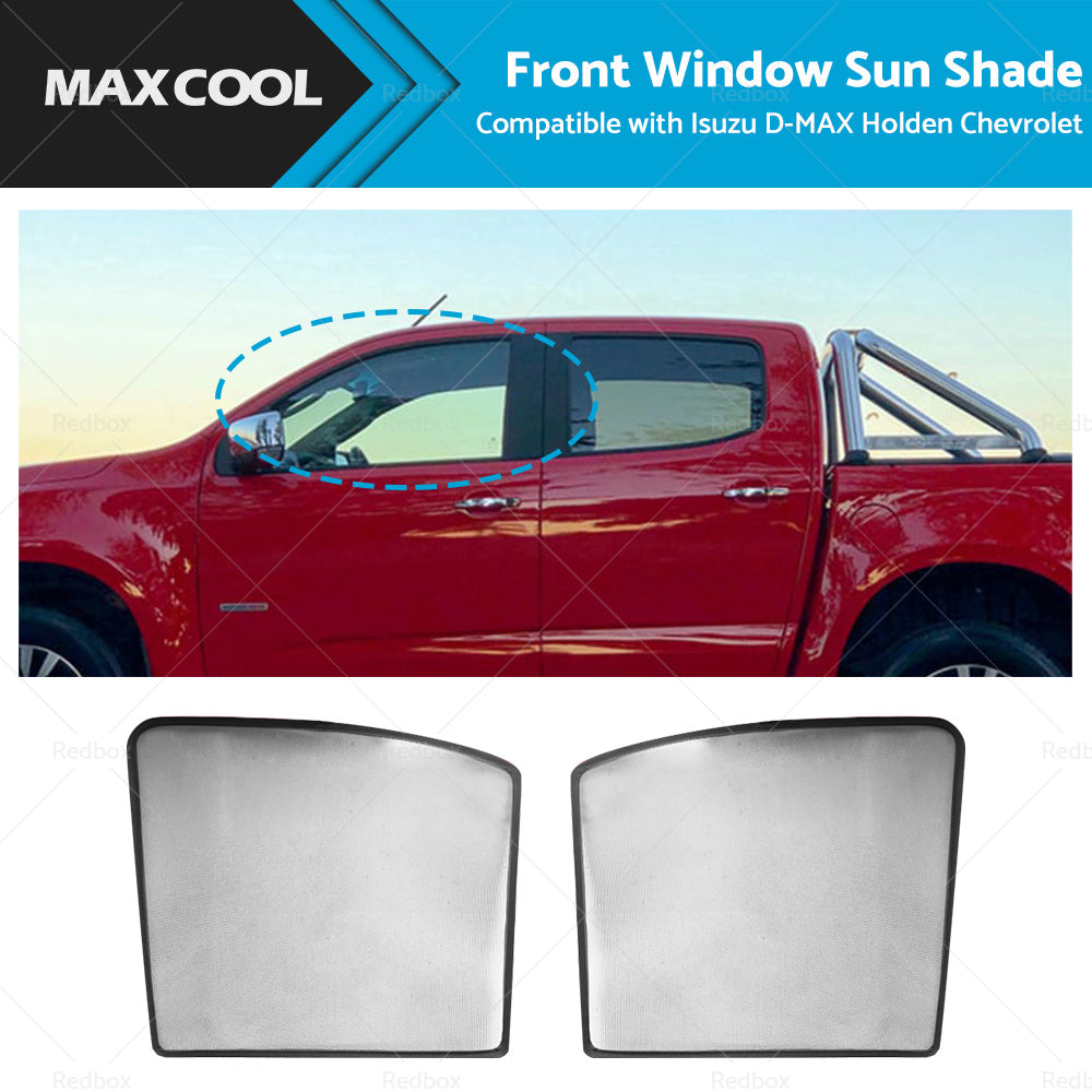 2PCS Front Car Window Magnetic Sun Shade Suitable for Holden Colorado 2012-2020