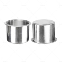 2x Stainless Steel Cup Drink Holder Suitable For Marine Car Truck Camper RV Boat