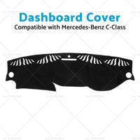 Suitable for Mercedes C-Class W204 6 or 2011-6 or 2014 by Shevron Dashboard Dash Mat