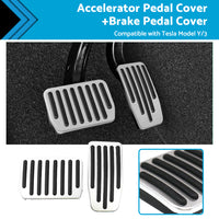 Foot Pedals Aluminum Pads Cover Accessories Suitable for Tesla Model Y Model 3