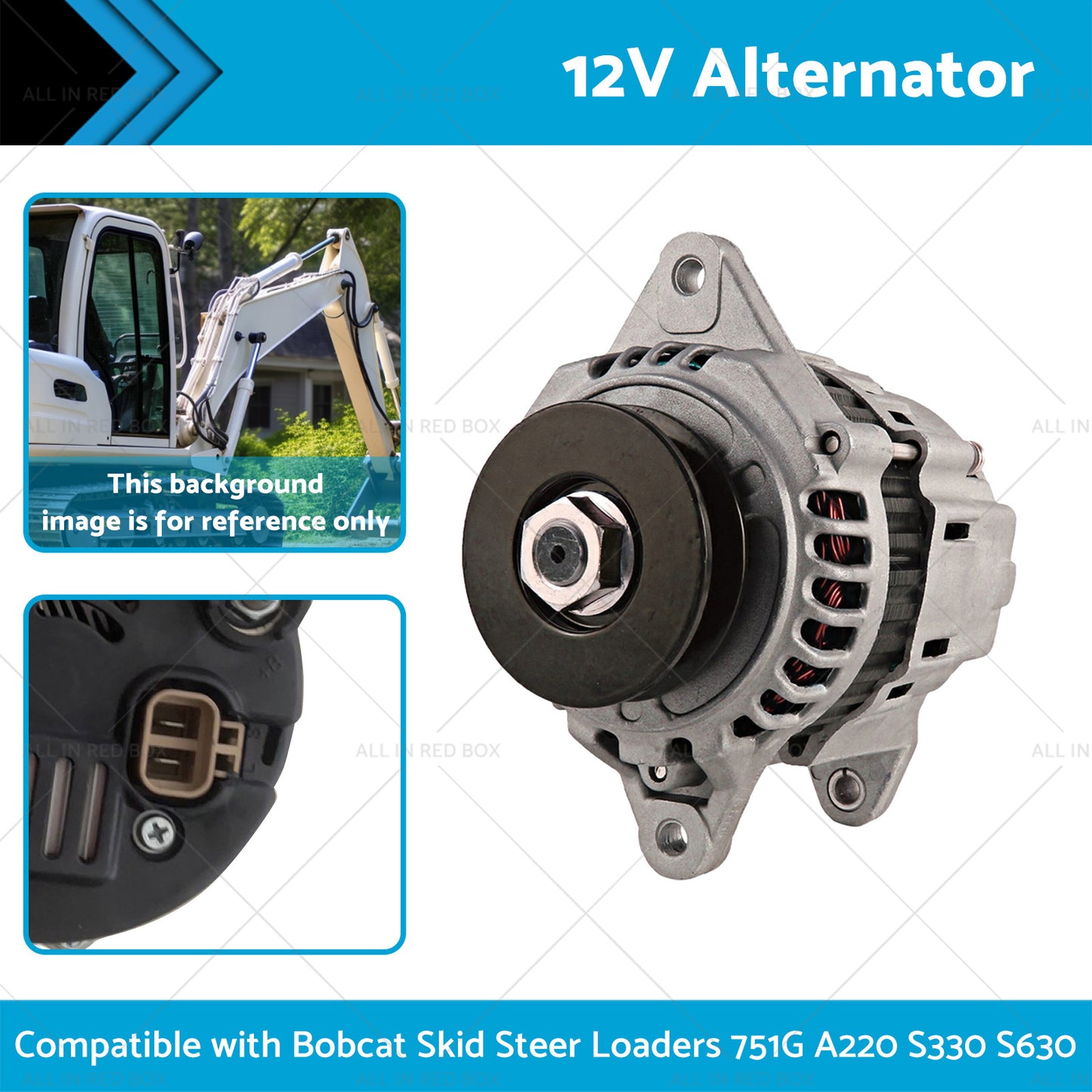 12V Alternator for Bobcat Skid Steer Loaders 751G A220 S330 S630 6675292,6678205