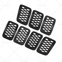 Front Grill Mesh Covers Inserts Suitable for Jeep Grand Cherokee 17-22  Black