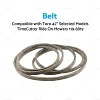 Belt Suitable For Toro 42 inch  Selected Models TimeCutter Ride On Mowers 119-8819