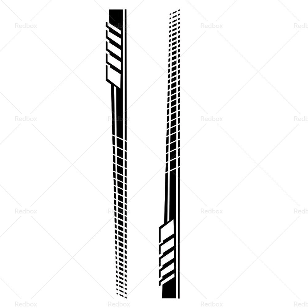 2pcs set Car Body Stickers Long Stripe Side Skirt Decoration Decals