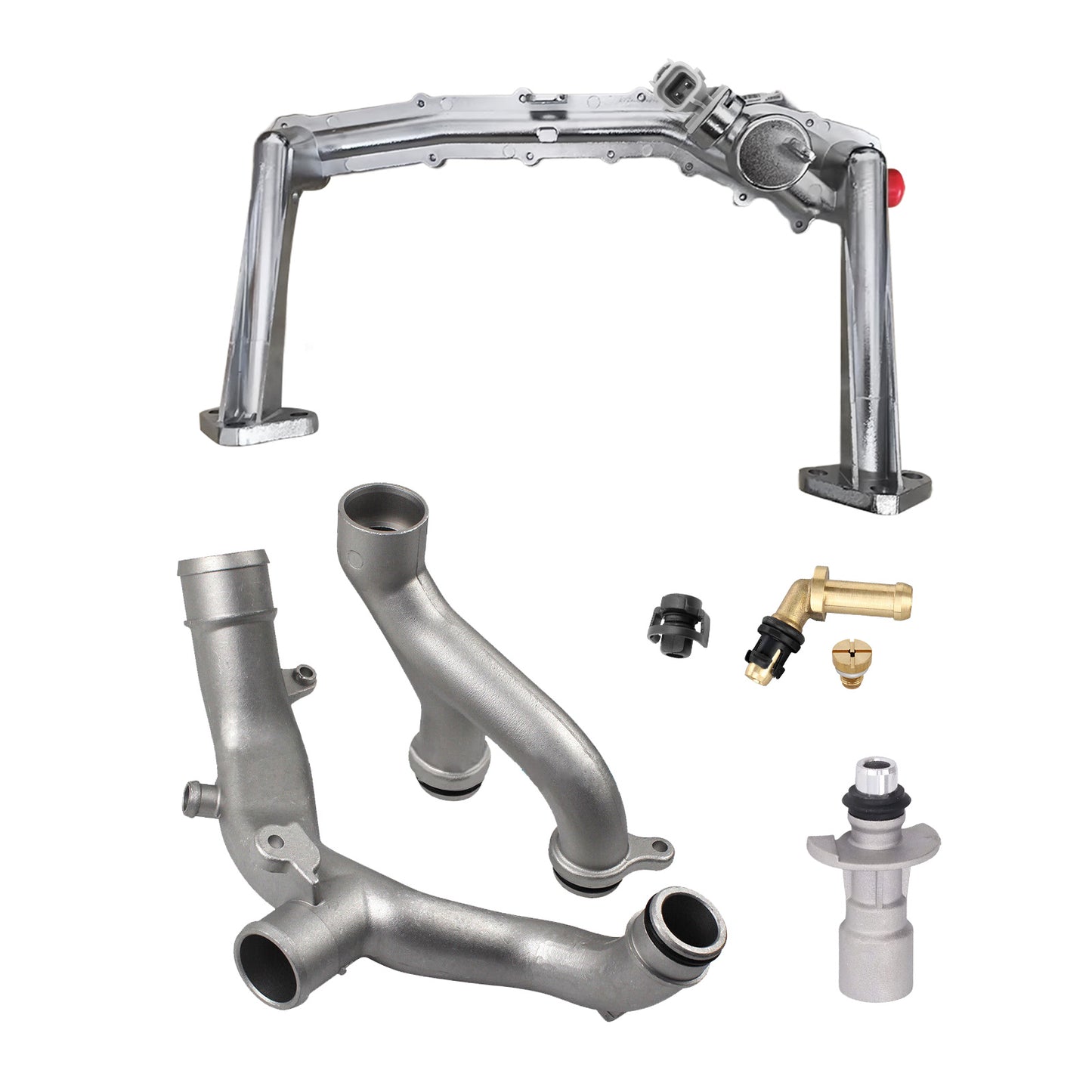 Upgraded Aluminum Coolant Water Pipe Kit Suitable for Jaguar Land Rover 3. 0L V6