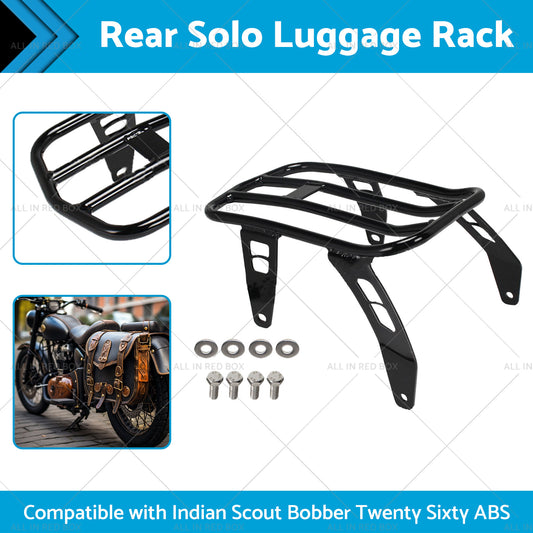 Motorcycle Rear Solo Luggage Rack Suitable For Indian Scout Bobber Twenty Sixty