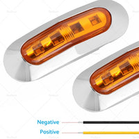 10x Clearance Light LED Side Marker Suitable For Truck Trailer Lorry Lamp Amber