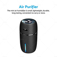 USB Car Air Purifier Diffuser Aroma Humidifier Mist Led Night Light Home