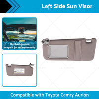 7432006780B0 Left Side Sun Visor Gray Suitable for Toyota Camry Aurion 07-11