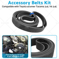 4PK870 Accessory Belts Kit Suitable for Toyota 4runner Tacoma 3. 4L V6 3. 4L 95-04