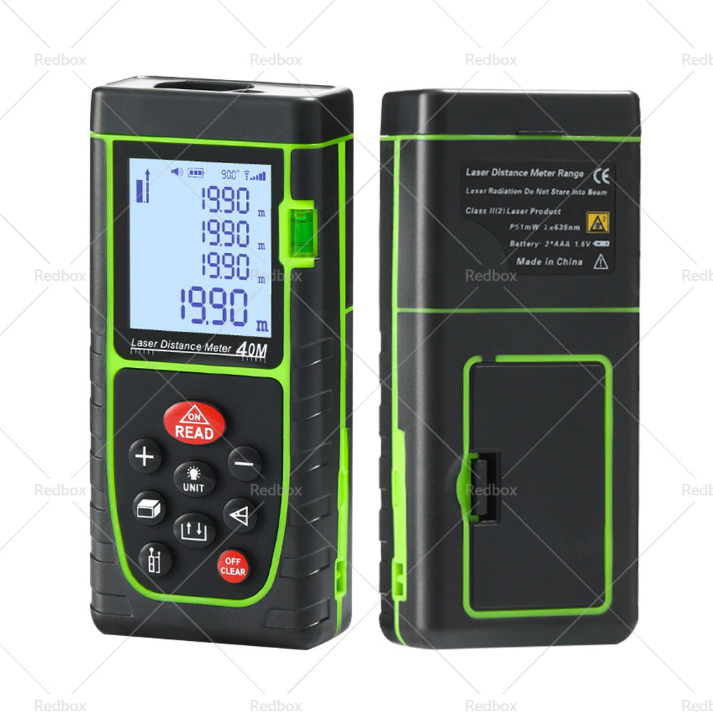 40m Handheld Digital Laser Distance Meter Finder Measure Tape Range Finder Tools