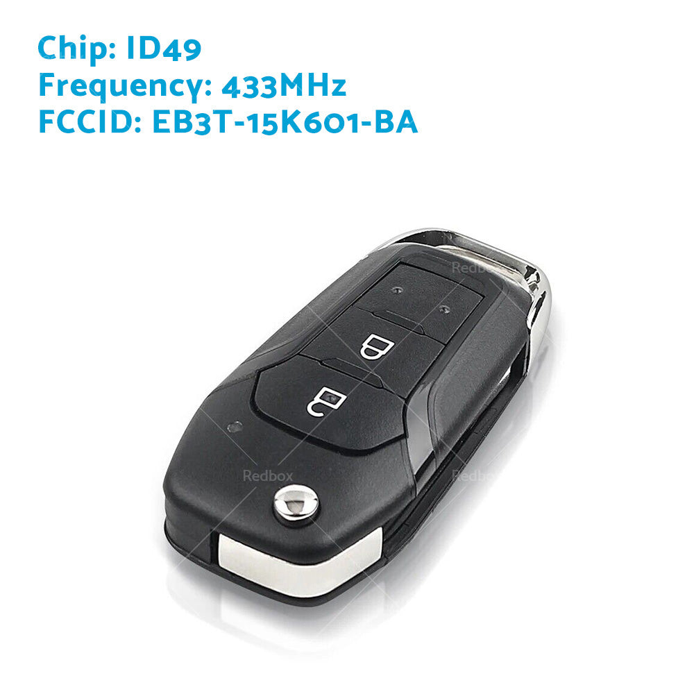 Complete Remote Flip Key Fob Fits For FORD RANGER PX2 PX 2 2015-2019