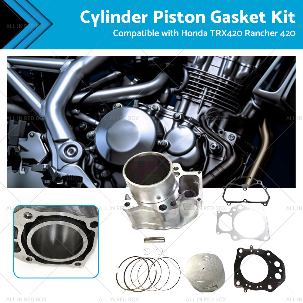 Cylinder Piston Ring Gasket Kit for Honda TRX420 F TRX420 Rancher 420 2007-2022